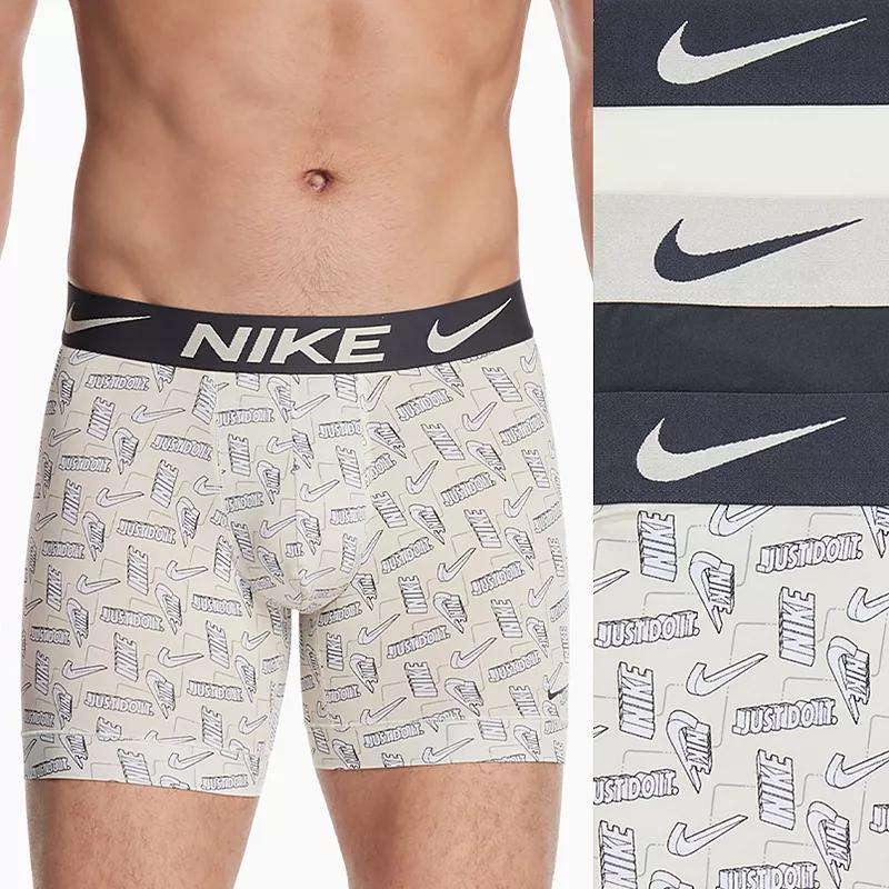 Men's Nike Dri-FIT Essential 3-pack Microfiber Boxer Briefs, Size: Medium, Blue Topaz Product Image