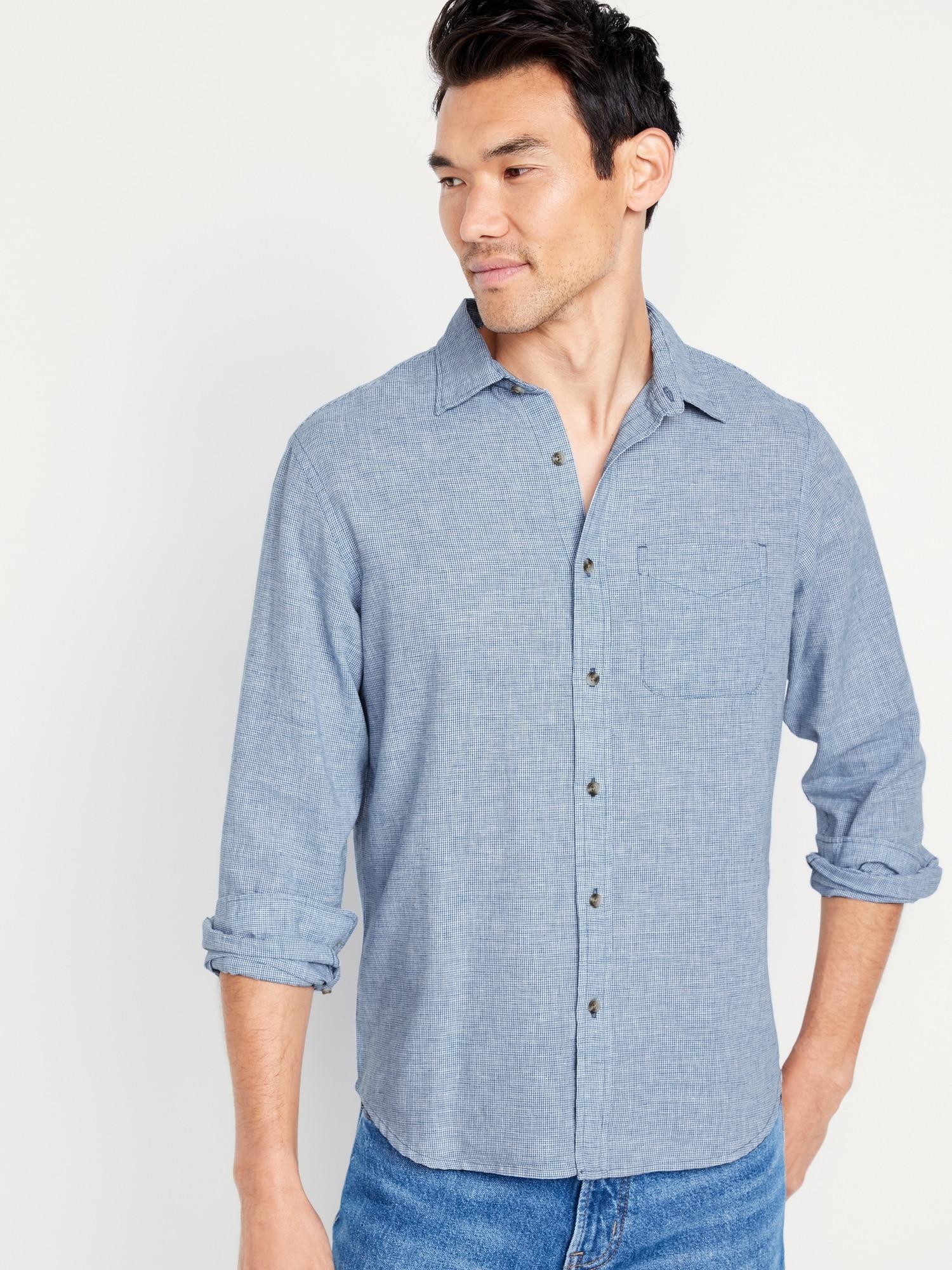 Classic Fit Everyday Linen-Blend Shirt Product Image