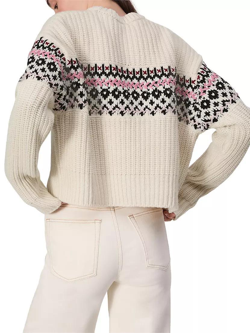 Leigh Fair Isle-Style Crewneck Sweater Product Image