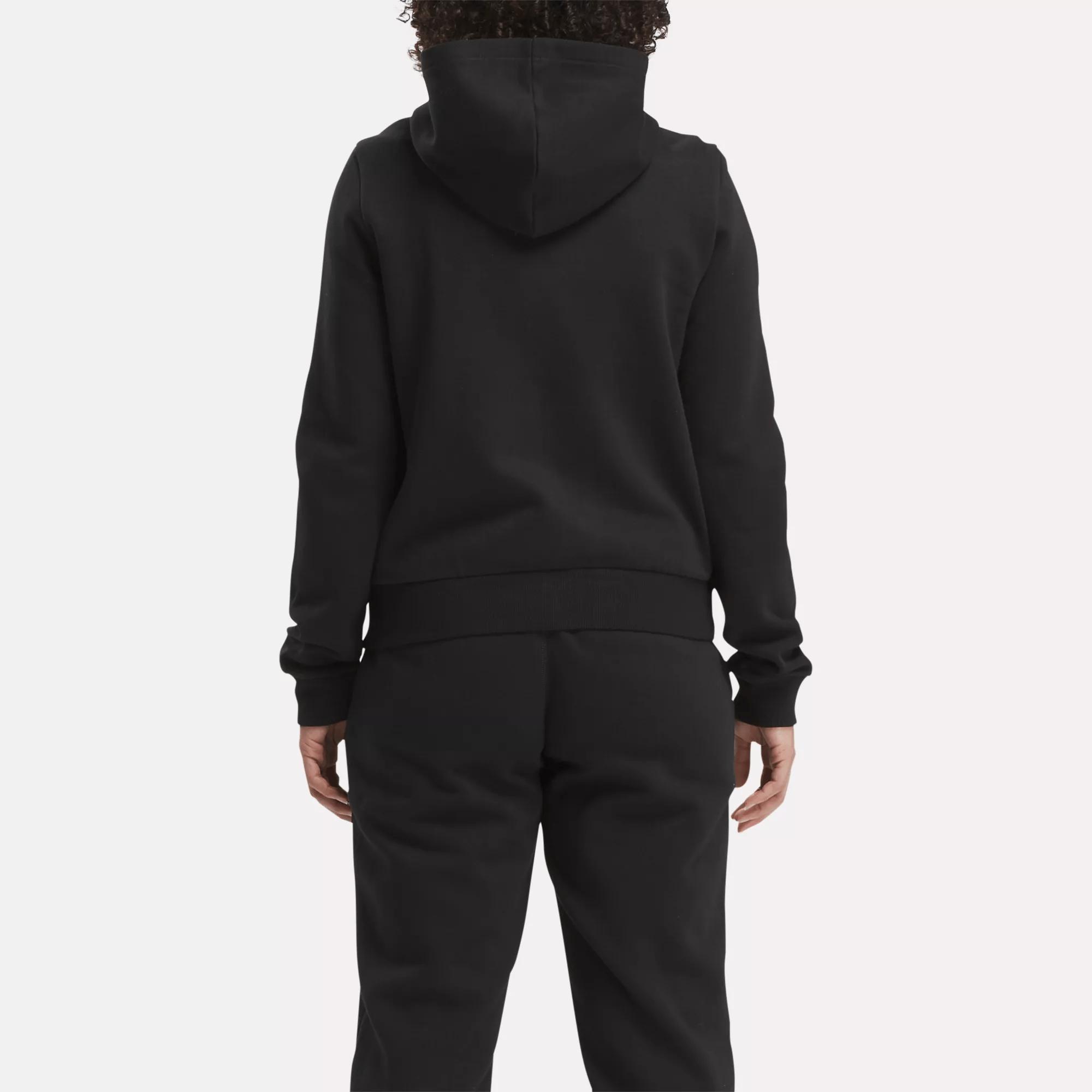 Women's Reebok Identity Small Logo Fleece Full-Zip Hoodie Female Product Image