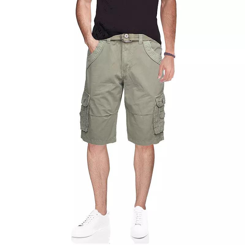 Men's Xray Belted Double-Pocket Bermuda Cargo, Size: 42, Grey Product Image