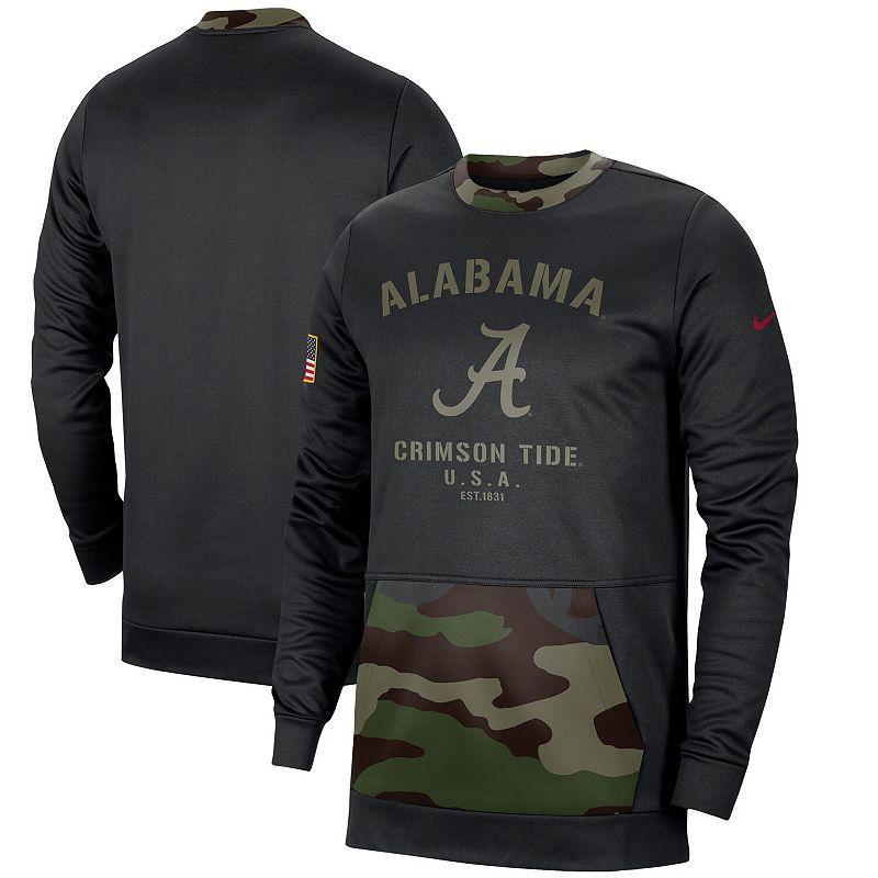 Men's Nike Black/Camo Georgia Bulldogs Military Appreciation Performance Pullover Sweatshirt, Size: Medium Product Image