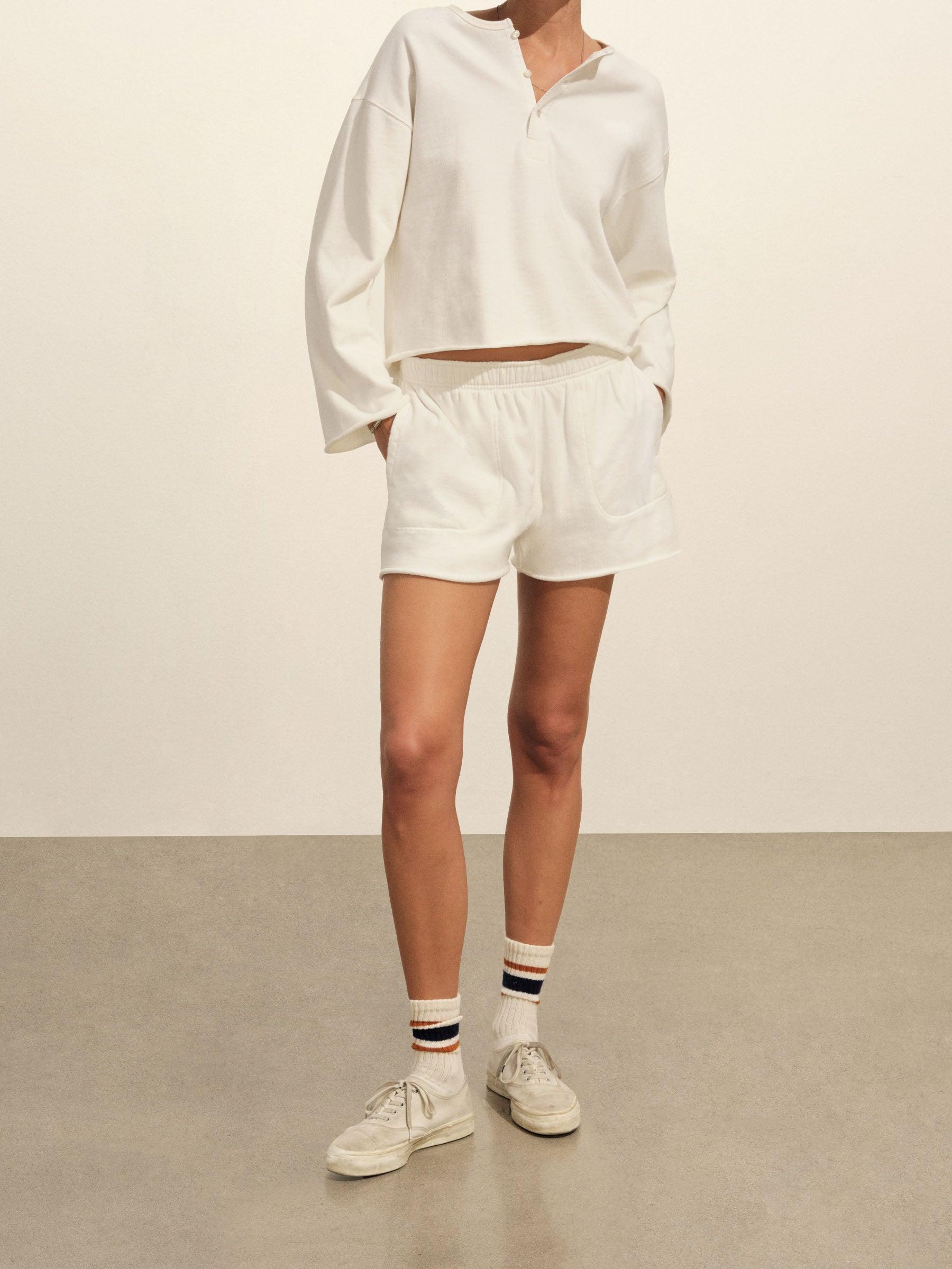 Natural Tropez Terry Cloth Cut-Off Short Product Image