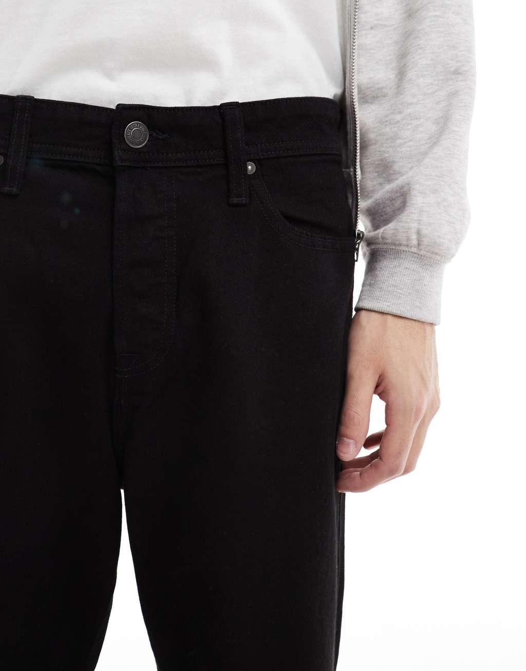 Jack & Jones alex baggy jean in black Product Image