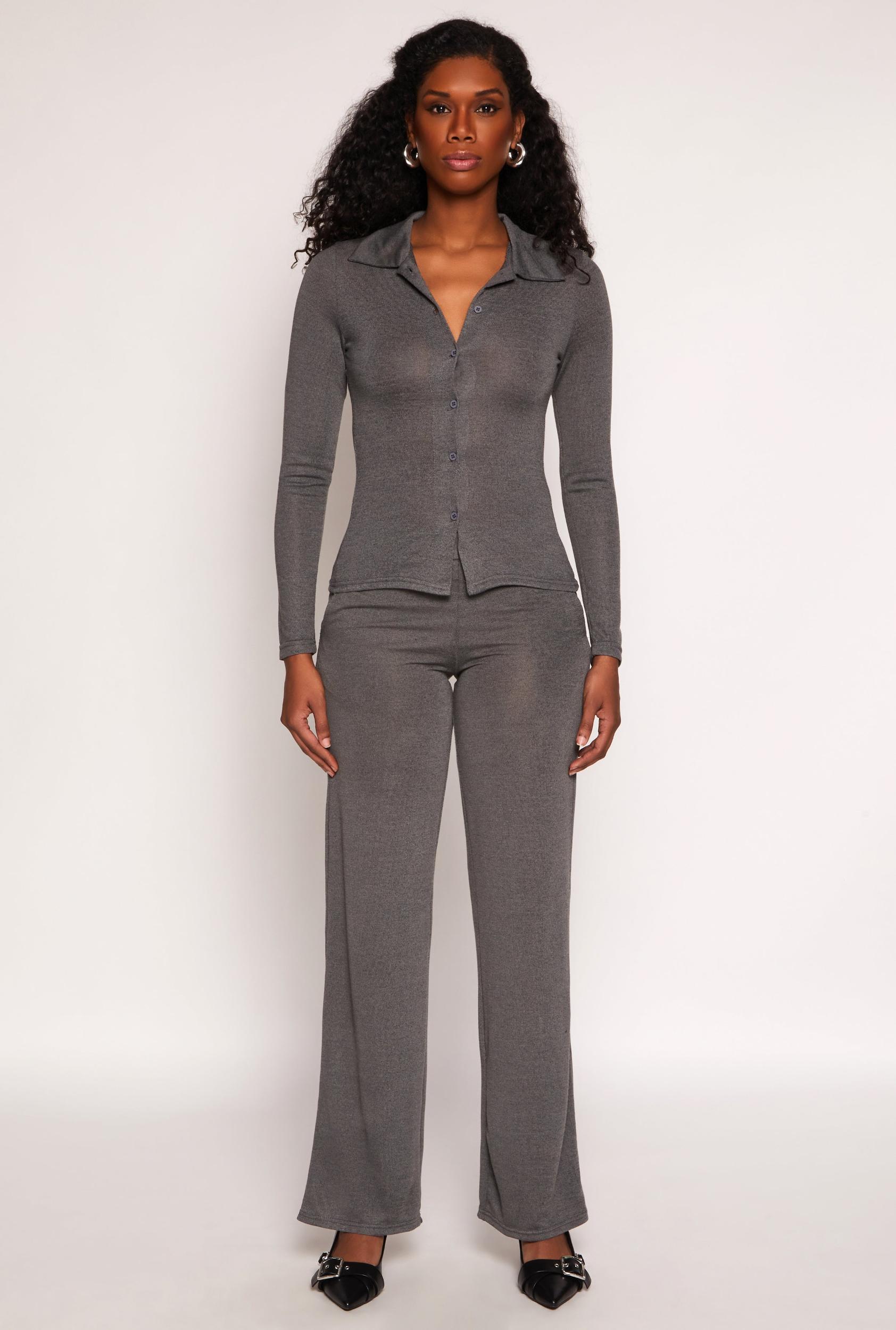 Womens Daisy High Waisted Wide Leg Pants Product Image