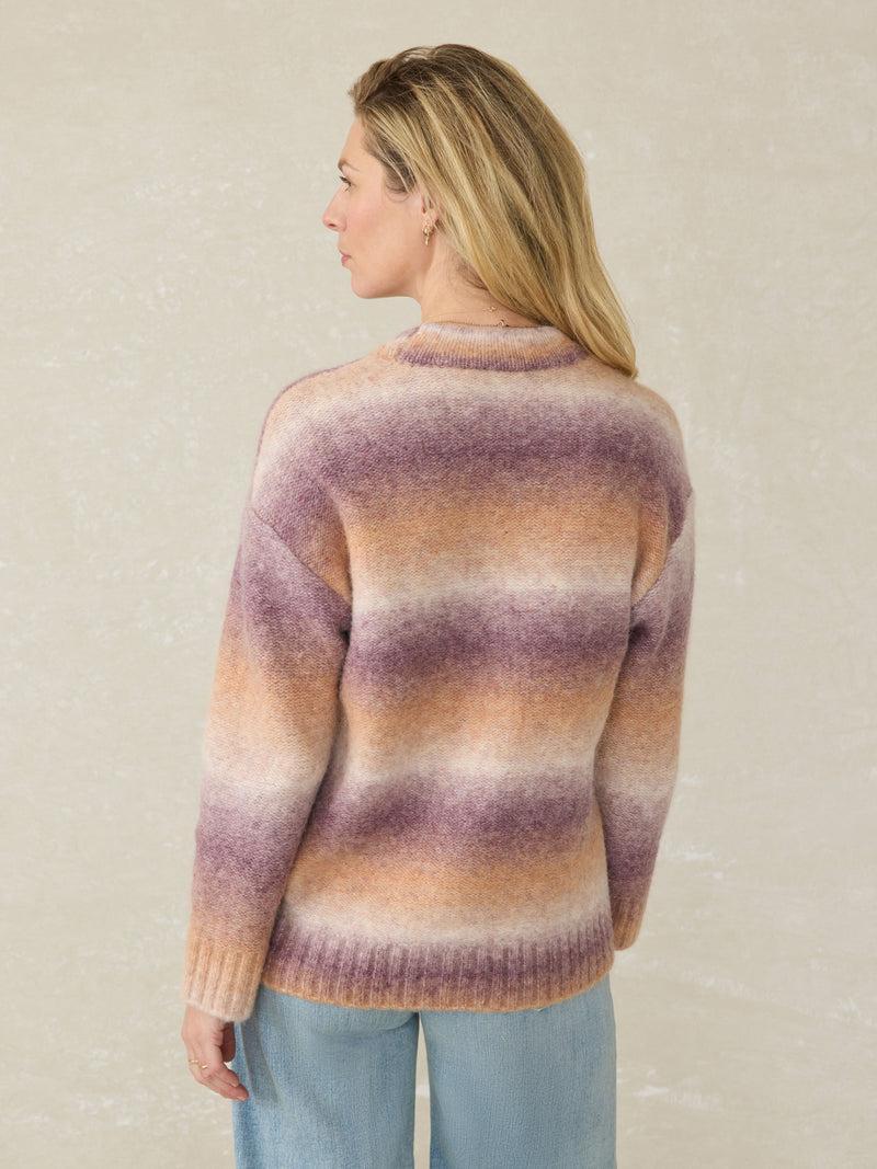 Seaside Spacedye Cardigan - Amethyst Dusk Product Image