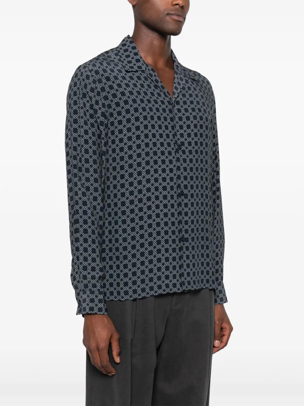 Fence-print shirt Product Image