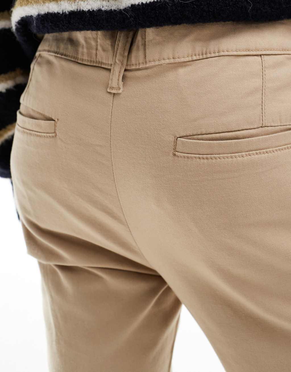 ASOS DESIGN Essential skinny chinos in beige Product Image