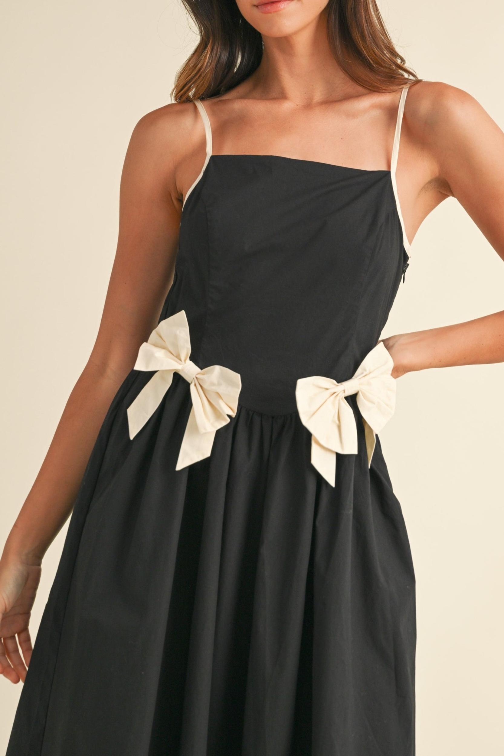 Bow Detail Cami Midi Dress Product Image
