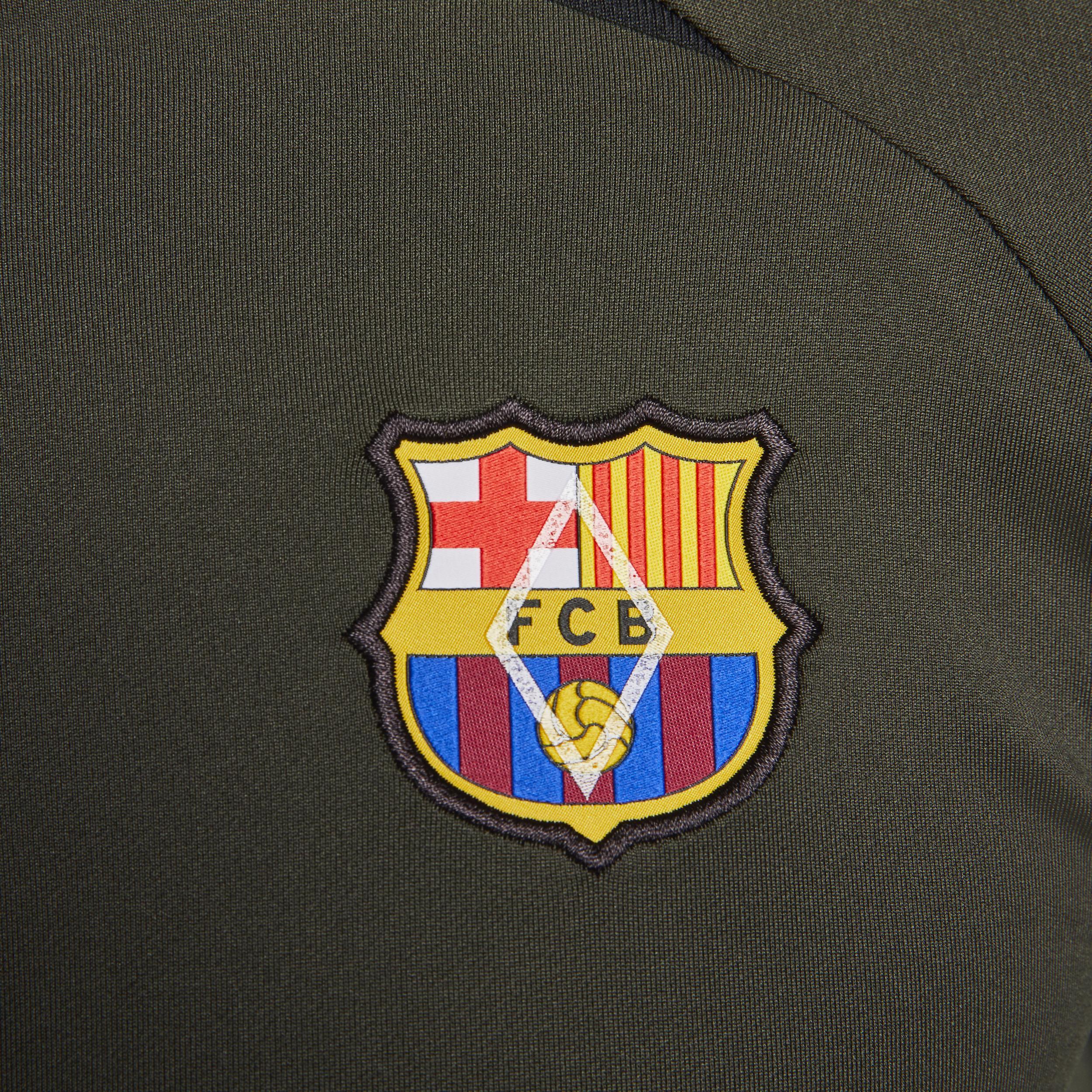 Men's Nike Olive Barcelona 2023/24 Strike Drill Performance Raglan Quarter-Zip Long Sleeve Top, Size: 2XL, Bar Team Product Image