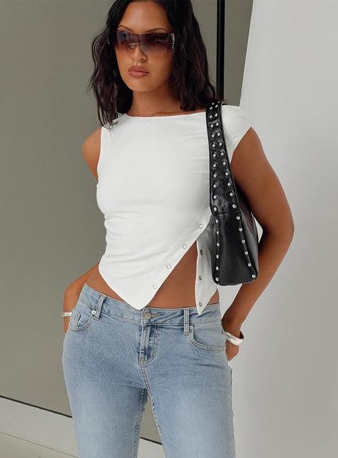 Karre Off The Shoulder Top White Product Image