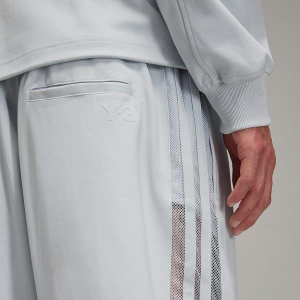 adidas Y-3 Mesh Stripes Track Pants Clear Grey XL Mens Product Image