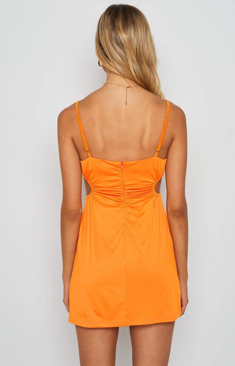 Jenna Cut Out Mini Dress Orange Product Image