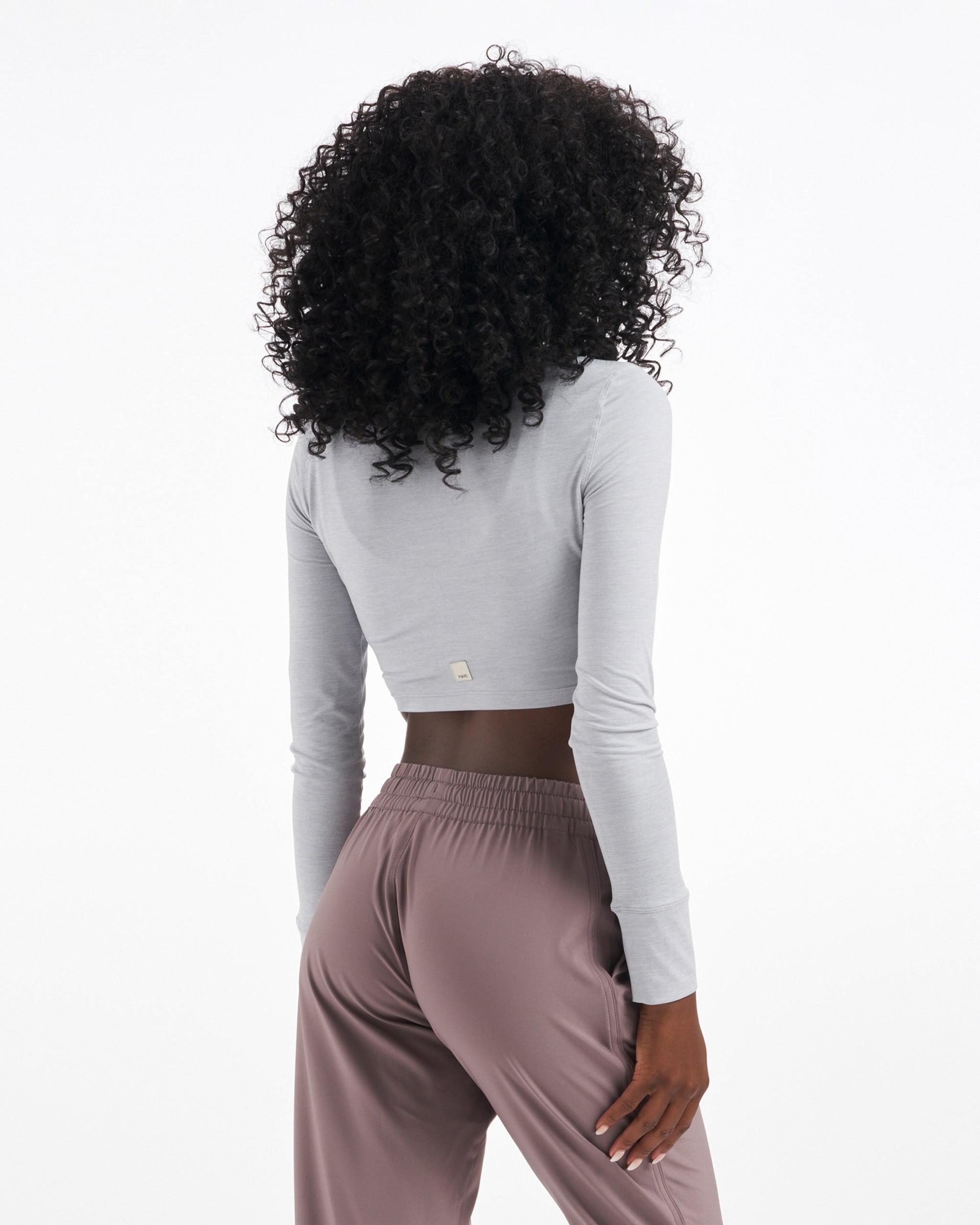 Long-Sleeve Lux Crop Tee Product Image