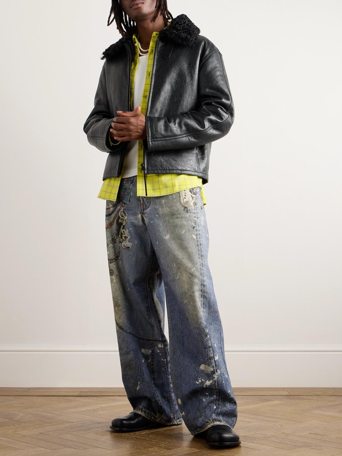 ACNE STUDIOS Shearling Jacket In Black Product Image