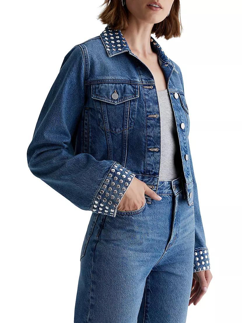 Isa Studded Denim Jacket Product Image
