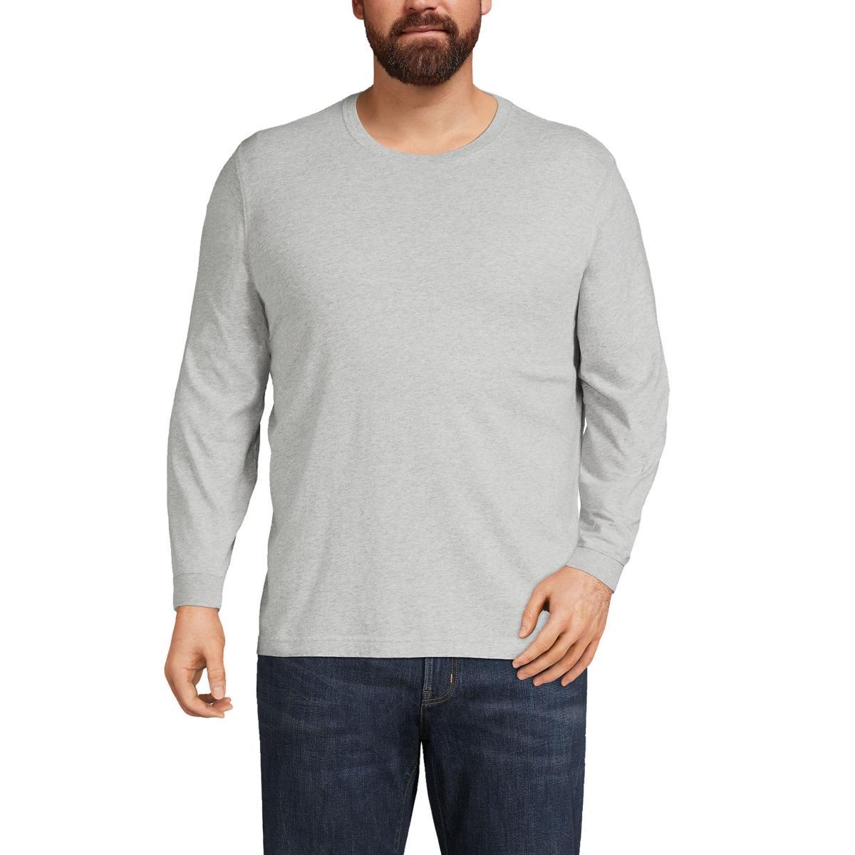 Big & Tall Lands' End Super Tee, Men's, Size: Medium Tall, Black Product Image