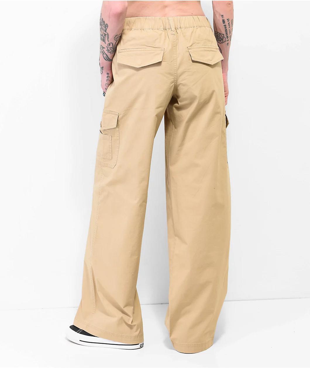 Empyre Maisie Incense Brown Low Rise Cargo Pants Product Image