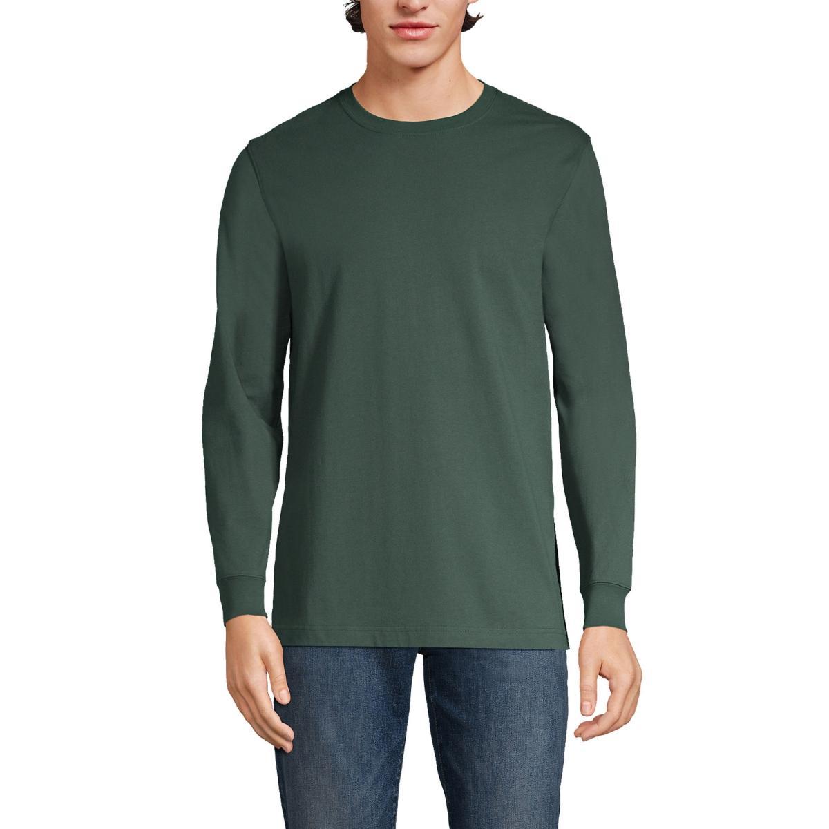 Big & Tall Lands' End Super Tee, Men's, Size: Medium Tall, Black Product Image
