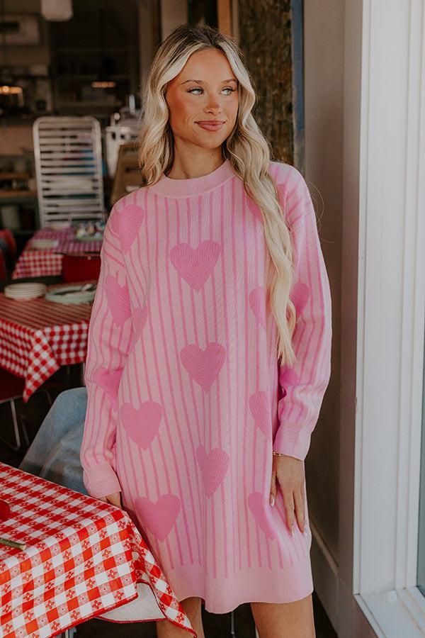 Full Of Love Knit Sweater Dress Product Image