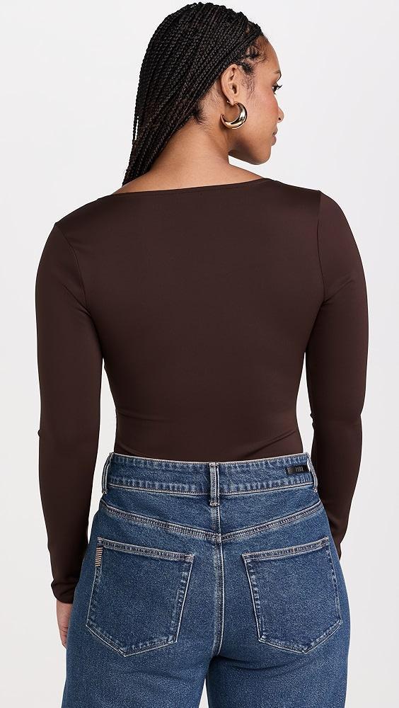 Good American Scuba Scoop Thong Bodysuit | Shopbop Product Image