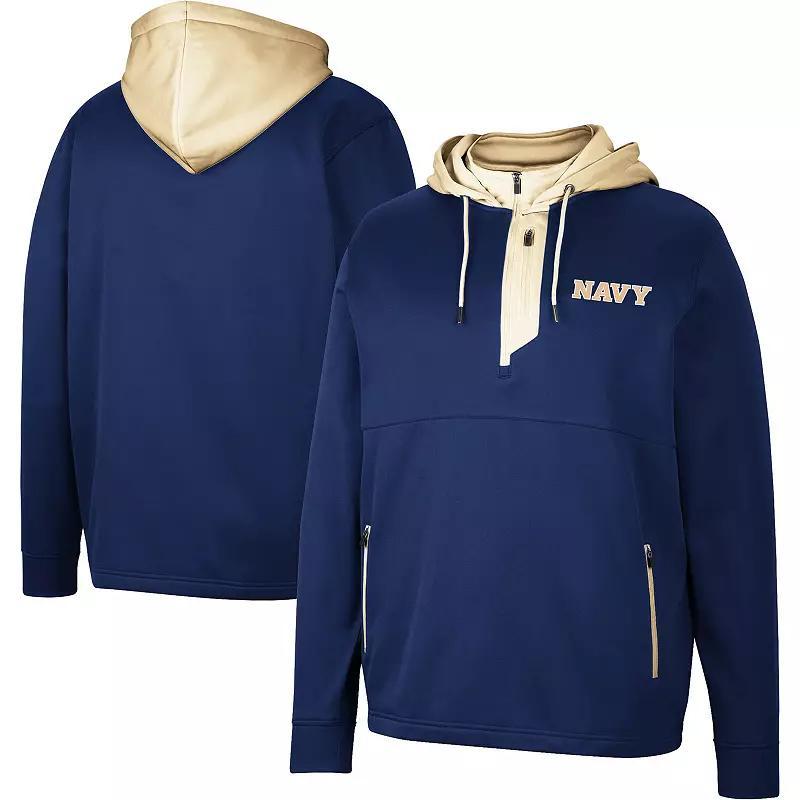 Men's Colosseum Black Purdue Boilermakers Luge 3.0 Quarter-Zip Hoodie, Size: Medium Product Image