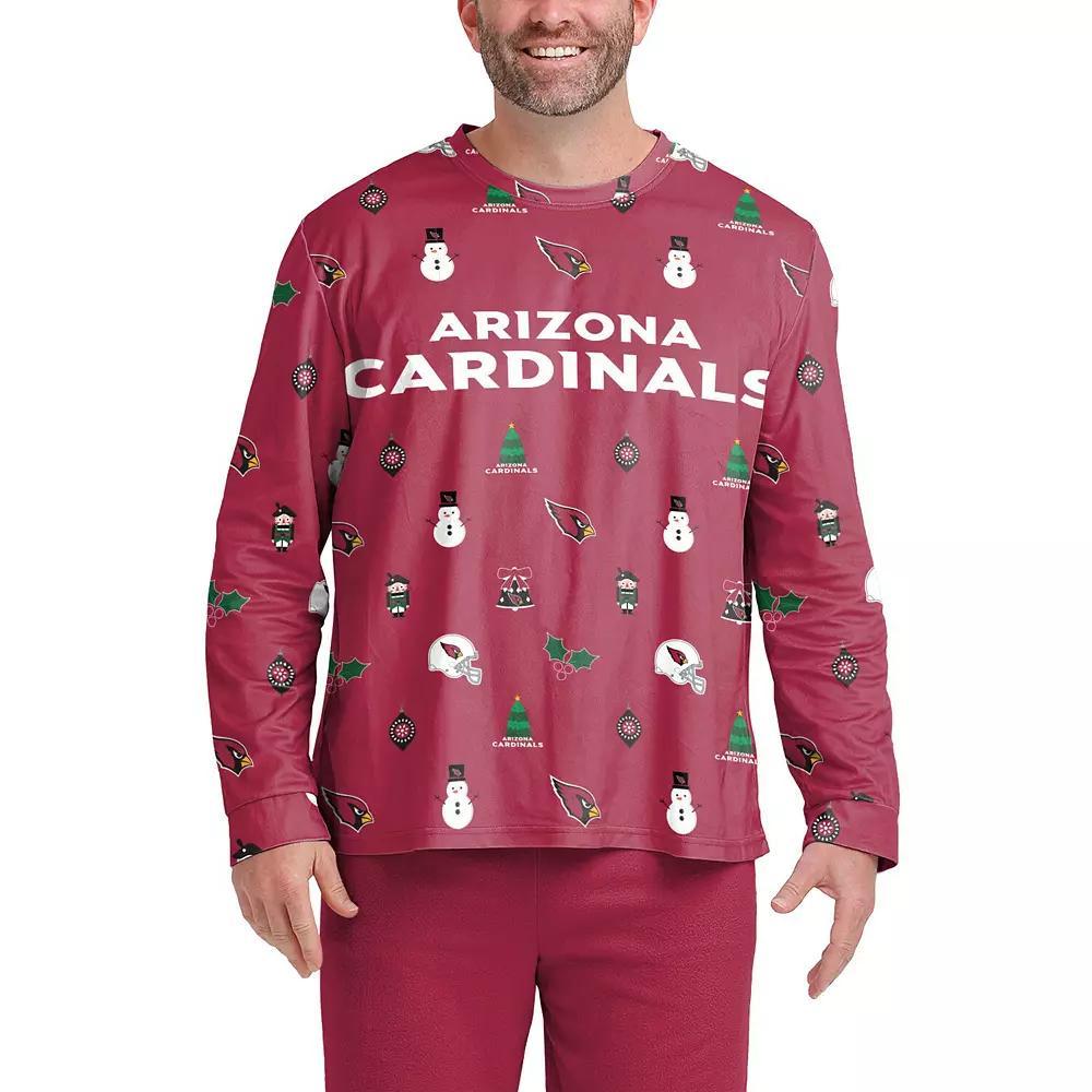 Men's FOCO Cardinal Arizona Cardinals Ugly Sweater Long Sleeve T-Shirt, Size: Large, Red Product Image