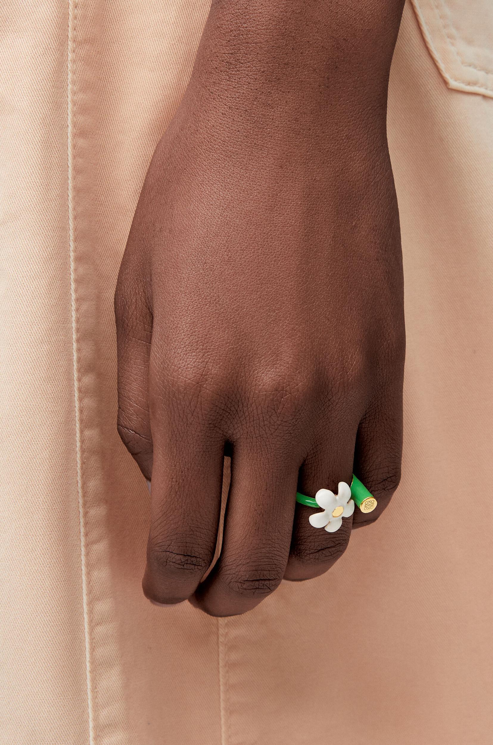Flor ring in sterling silver and enamel Product Image