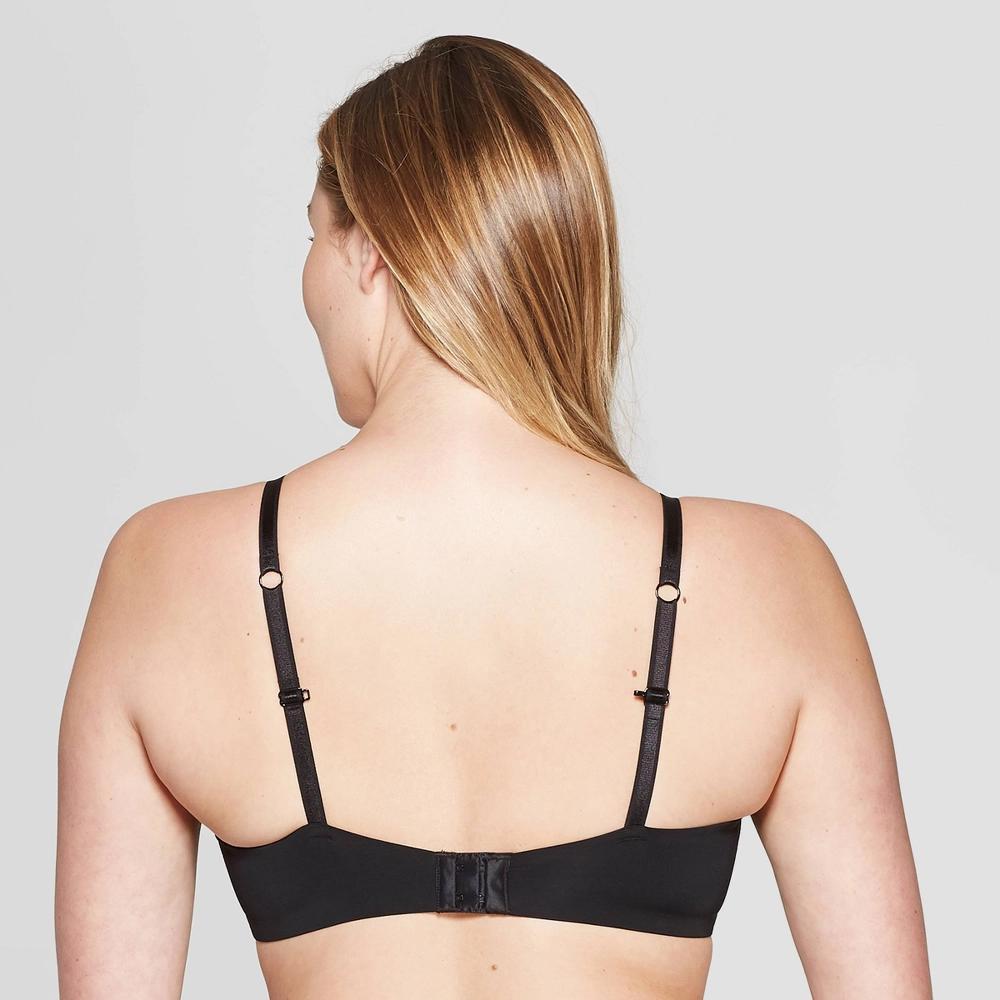 Womens Bliss Lightly Lined Wirefree Bra - Auden Black 38B: Full Coverage, Adjustable Straps Product Image