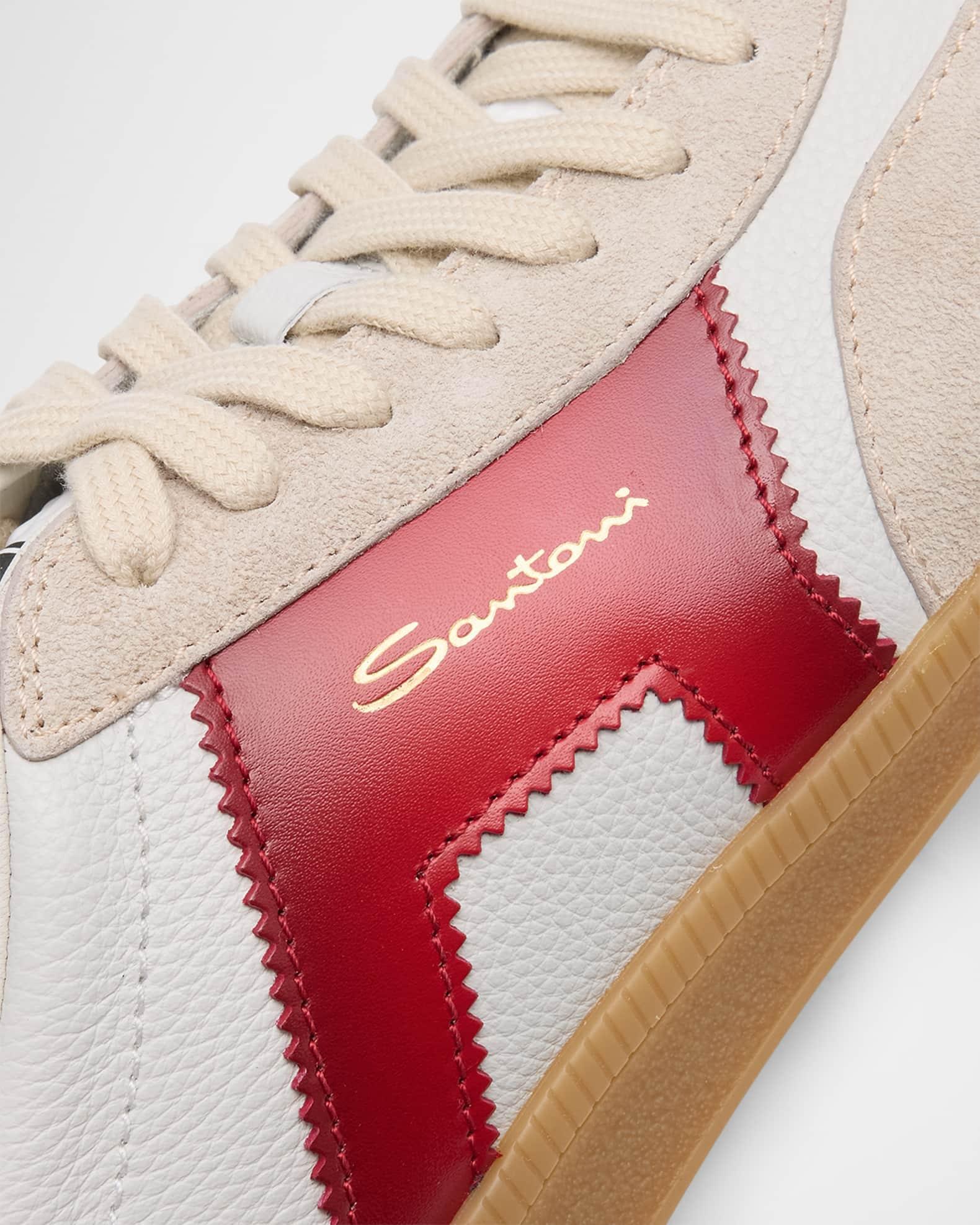 Men's Olympic Leather Low-Top Sneakers Product Image