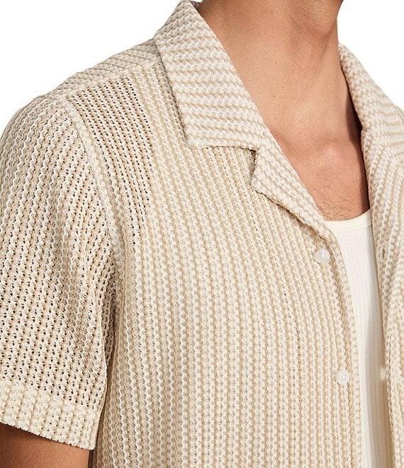 Guess Larson Short Sleeve Striped Knit Shirt Product Image