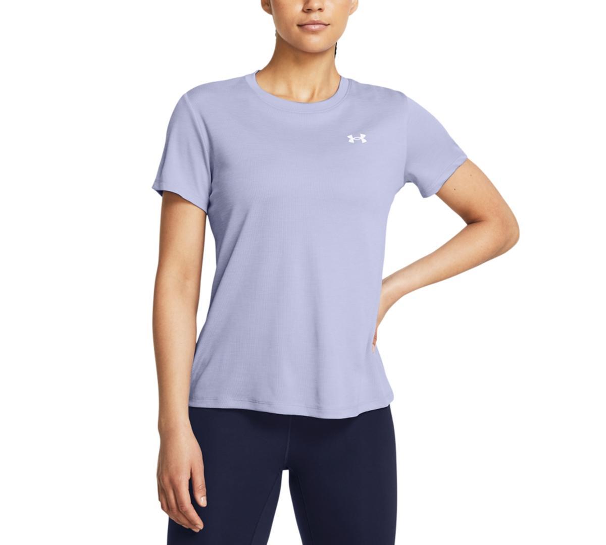 Under Armour Womens Tech Textured Short-Sleeve T-Shirt - Celeste / Product Image