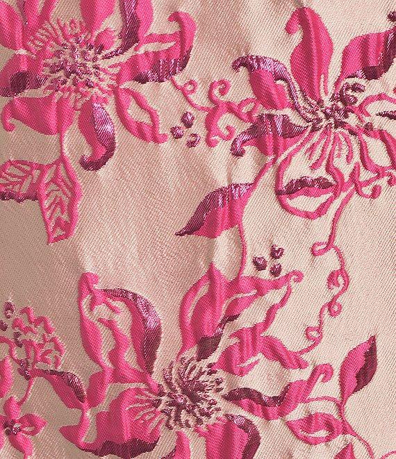 Lilly Pulitzer Kelliana Floral Brocade Point Collar Sleeveless Shift Dress Product Image