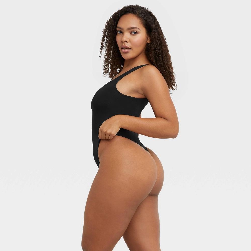 Maidenform Women's Shapewear Seamless Thong Bodysuit with Light Shaping MST001 - Evening Blush 3XL: Waist Slimming Knit Body Shaper Product Image