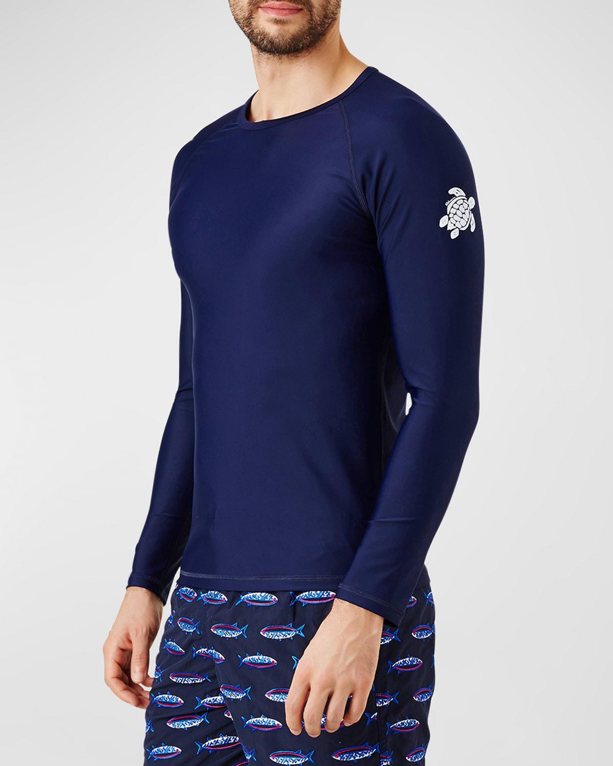 Vilebrequin Long-Sleeve Turtle-Accented Rash Guard Tee Product Image