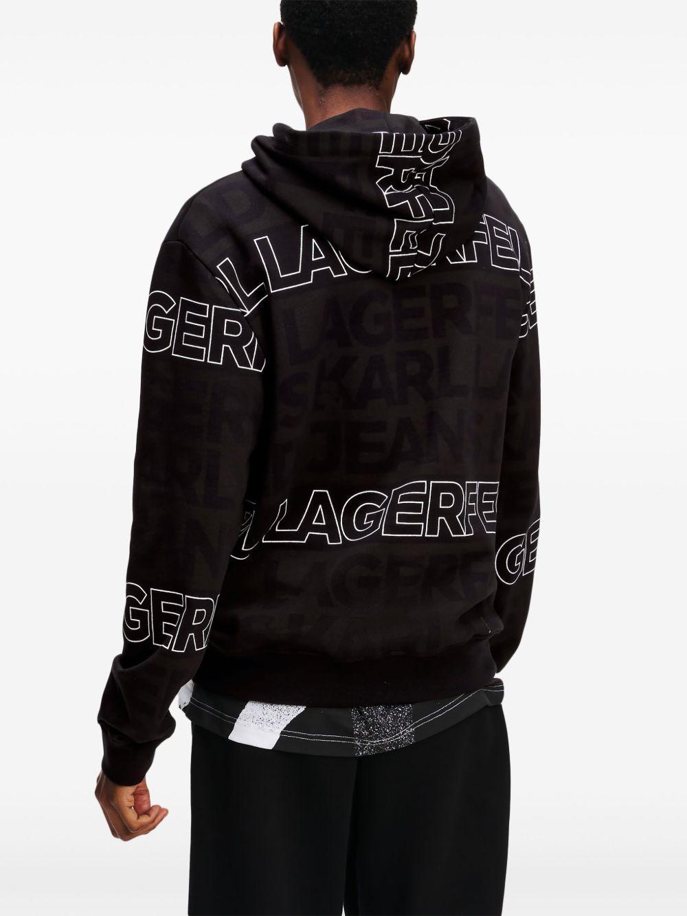 logo-embroidered hoodie Product Image