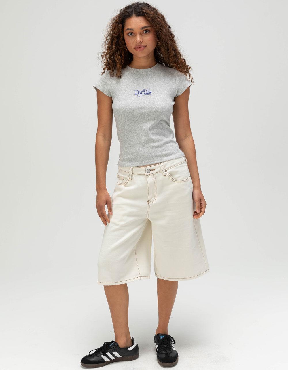 THRILLS Ambient Womens Fitted Tee - HEATHER GRAY Product Image