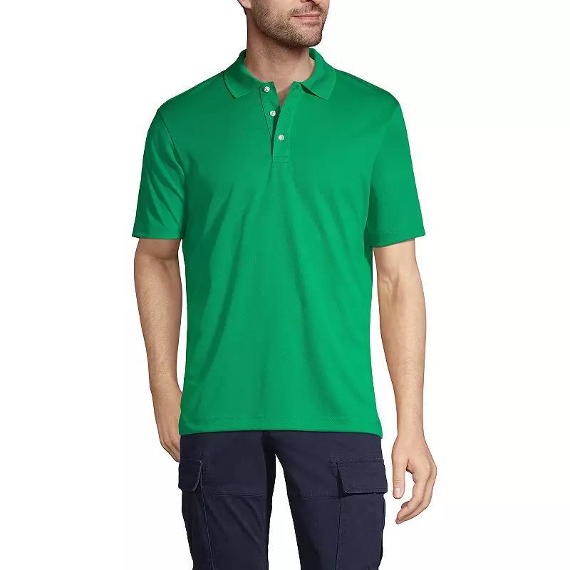 Men's Tall Lands' End School Uniform Solid Active Polo, Size: Large Tall, Harbor Gray Product Image