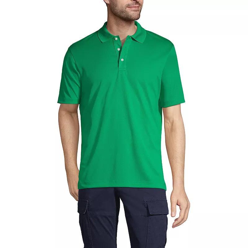 Men's Tall Lands' End School Uniform Solid Active Polo, Size: Large Tall, Harbor Gray Product Image