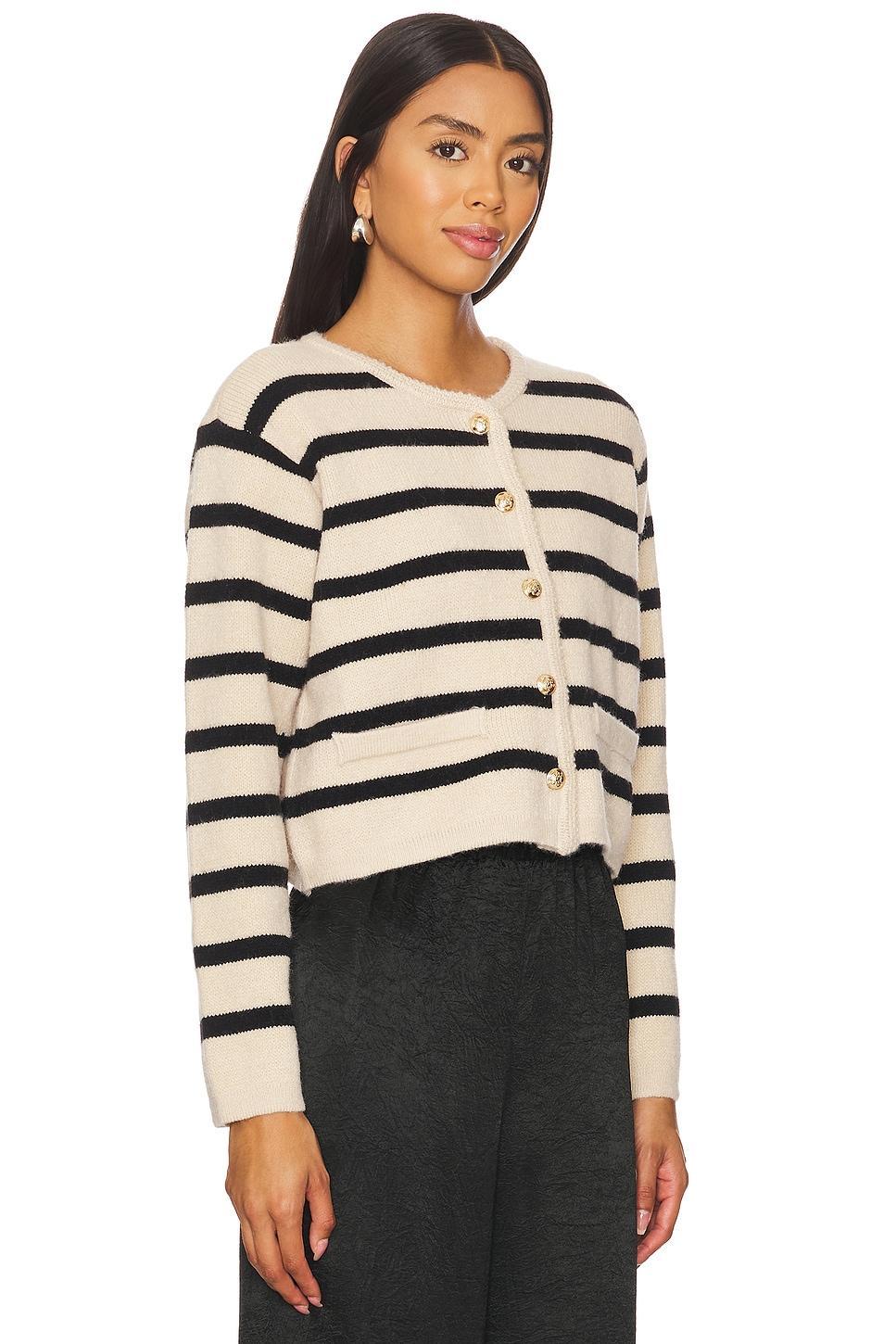 Benni Stripe Cardigan Line & Dot Product Image