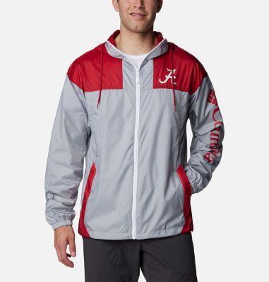 Men's Columbia Gray Alabama Crimson Tide Flash Challenger Omni-Shade Full-Zip Windbreaker Hoodie Jacket, Size: Large, Grey Product Image