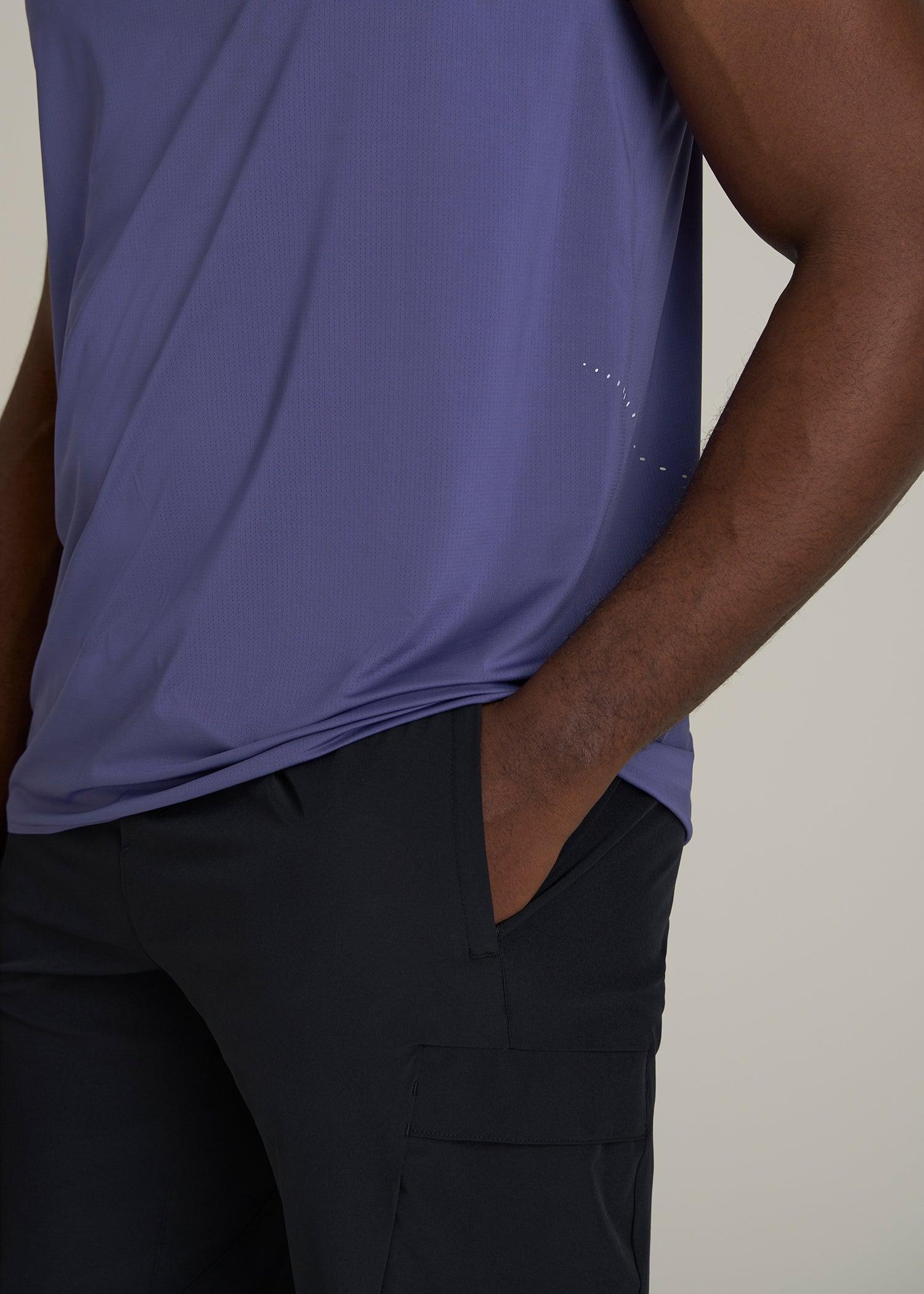 Perforated Training Singlet for Tall Men in Future Dusk Product Image