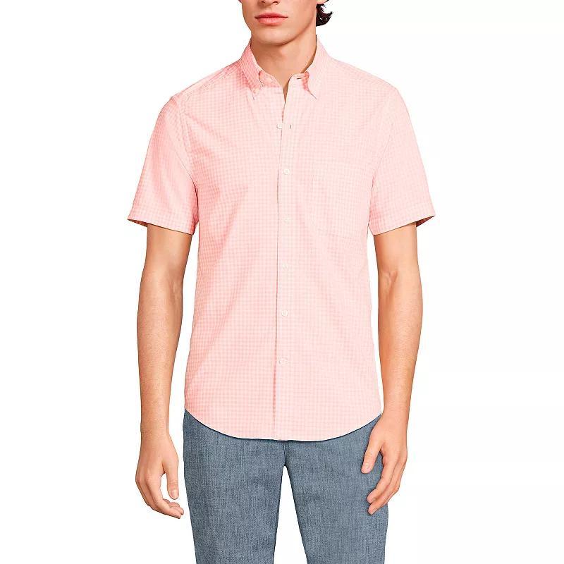 Mens Lands End Traditional-Fit Essential Lightweight Poplin Button-Down Shirt Product Image