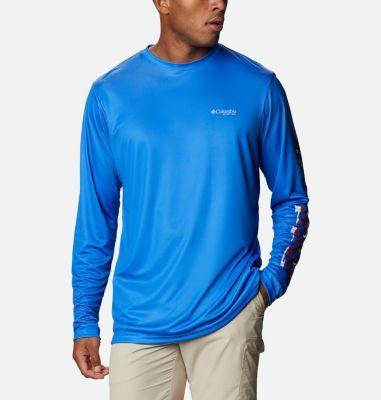 Columbia Mens Terminal Tackle PFG Logo Print Long Sleeve Shirt- Product Image