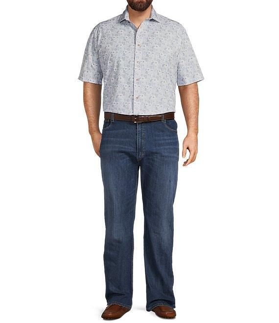 Johnnie-O Big & Tall Kayce Stretch Knit Short Sleeve Woven Shirt Product Image