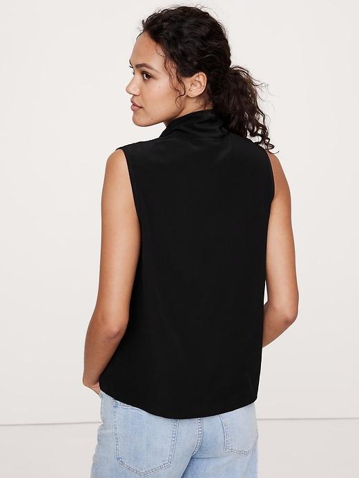 Matte Silk Draped Tank Product Image