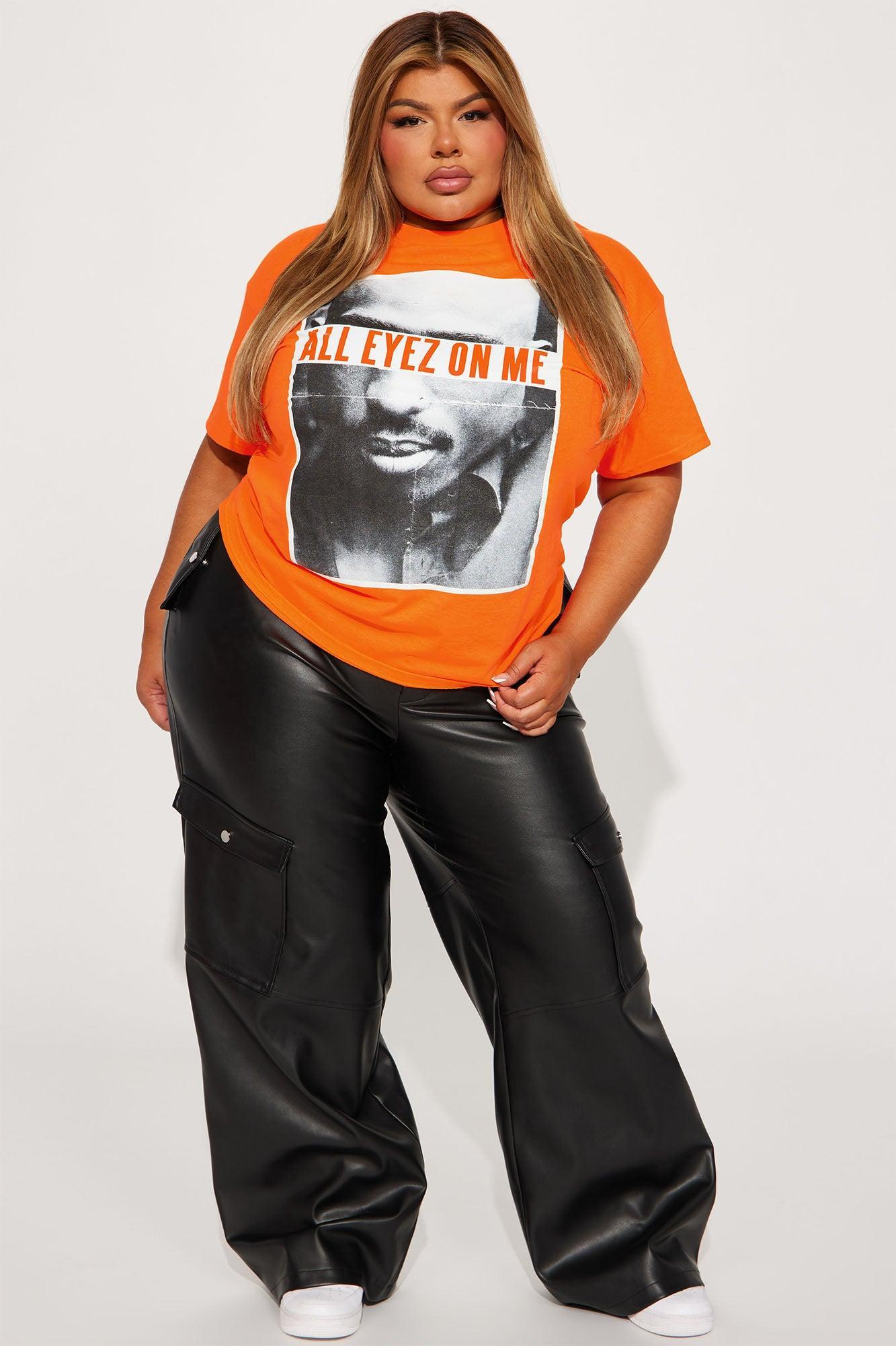 All Eyes On Me Top - Orange Product Image