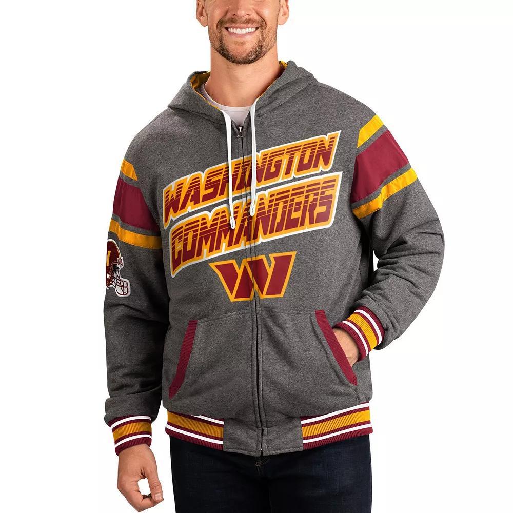 Men's G-III Sports by Carl Banks Royal/Gray New York Giants Extreme Full Back Reversible Hoodie Full-Zip Jacket, Size: 2XL, Blue Product Image