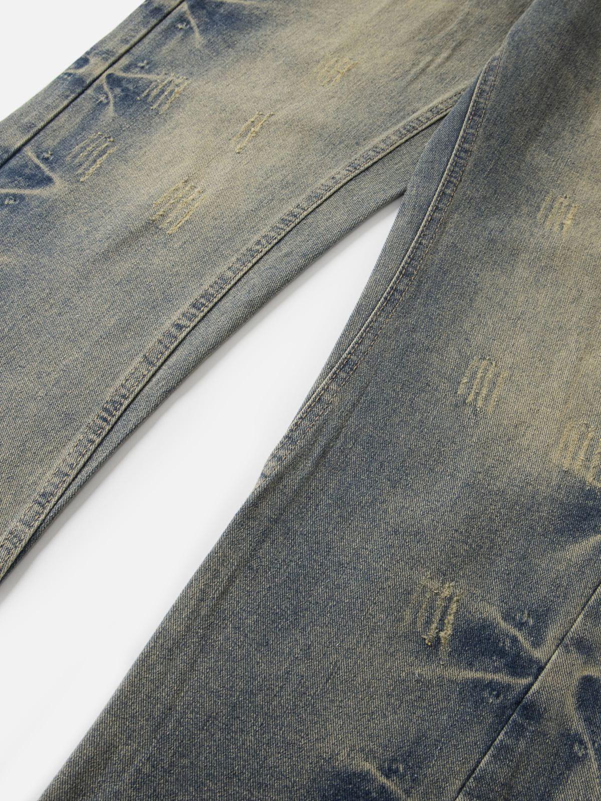 Aelfric Eden Washed Texture Bootcut Jeans Product Image