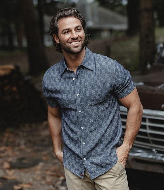 The Normal Brand Freshwater Short Sleeve Checked Woven Shirt Product Image